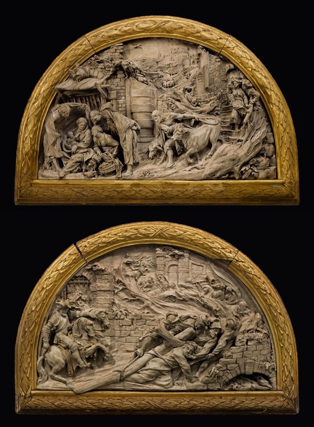 Terracotta reliëfs van Faydherbe