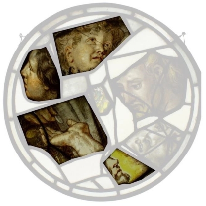 Glasfragmenten toegeschreven aan Abraham van Diepenbeeck - paneel 2